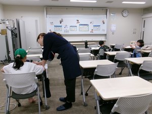 分館での宿題教室の様子