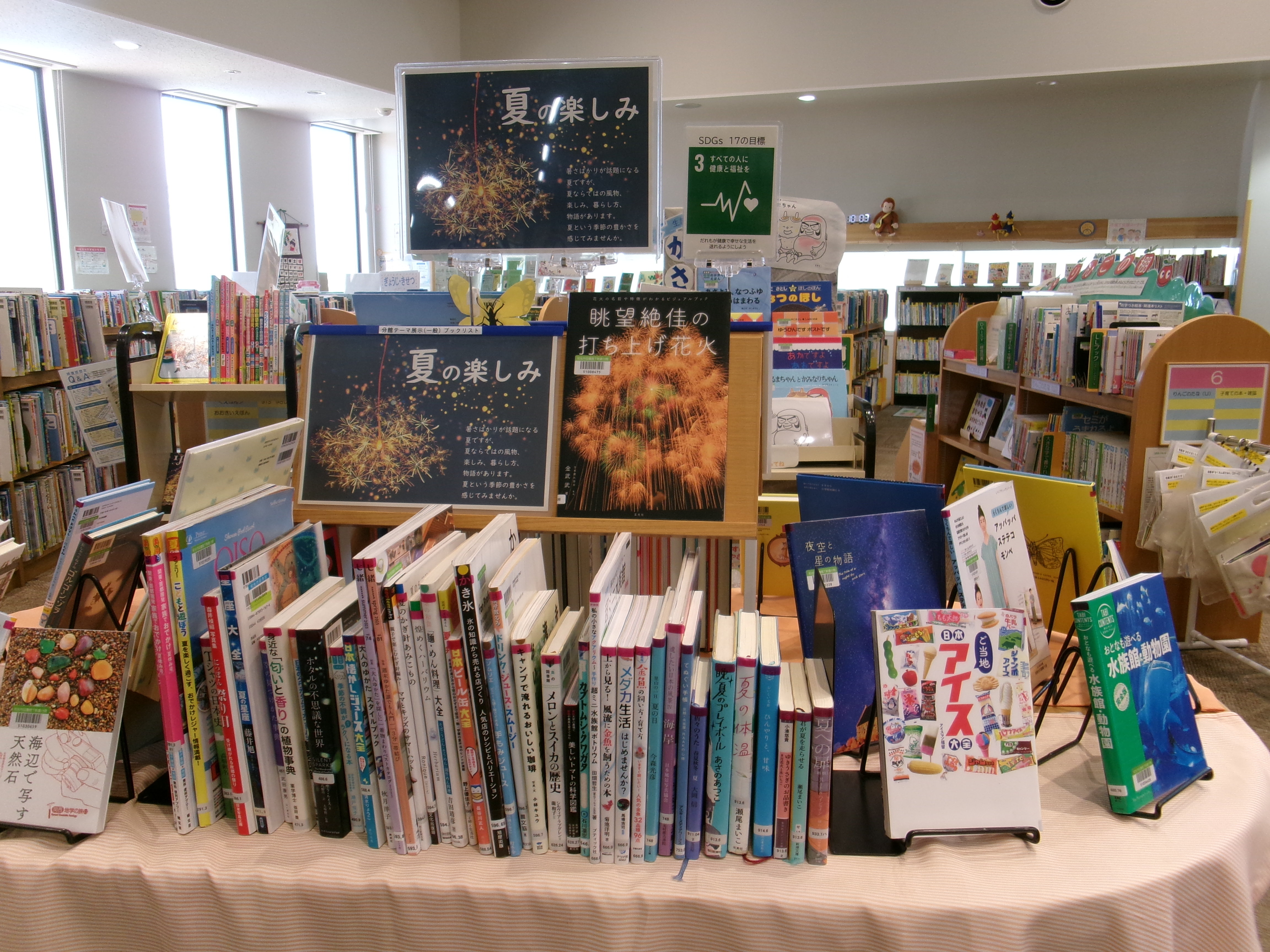  7月23日（木）【分館】8月のテーマ展示の画像