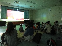 3月30日の図書館シネマ（子ども向け）の様子